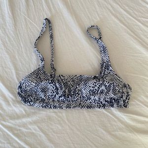 XHILARATION snake bikini top